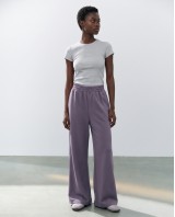 Wide-Leg Sweatpants - purple