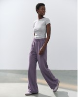 Wide-Leg Sweatpants - purple
