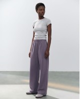 Wide-Leg Sweatpants - purple