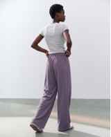 Wide-Leg Sweatpants - purple