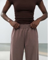 Wide-Leg Sweatpants - Cocoa
