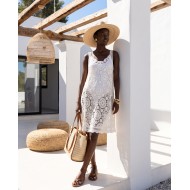 Guipure Lace Dress white
