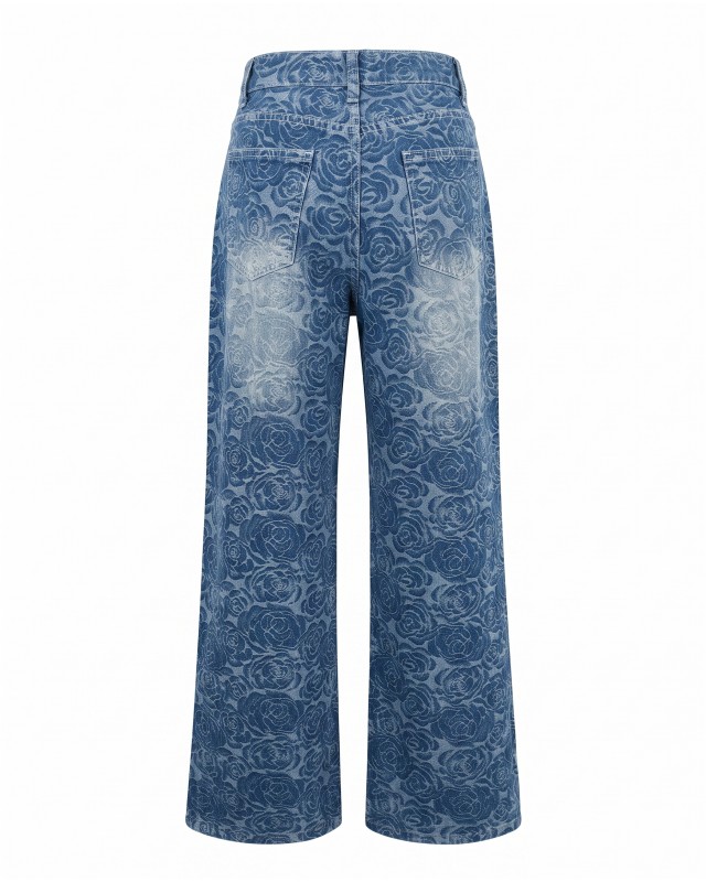 Rose High-Waisted Wide-Leg Jeans