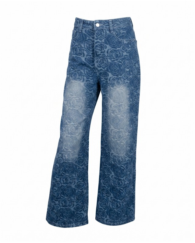 Rose High-Waisted Wide-Leg Jeans