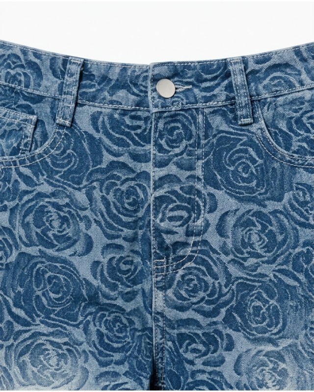 Rose High-Waisted Wide-Leg Jeans