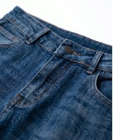 High-Waist Wide-Leg Jeans - Washed blue