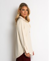 Πουκάμισο μακρυμάνικο κοτλέ μπεζ