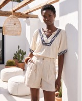 Bohemian Embroidered Blouse
