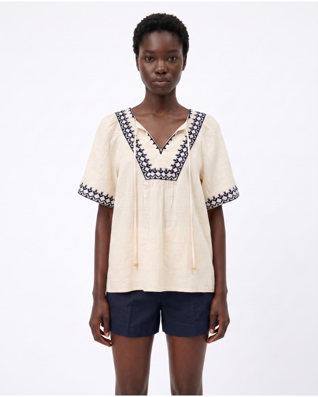Bohemian Embroidered Blouse