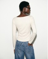 Side Ruched Top - cream