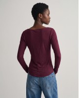 Side Ruched Top - purple