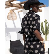 Dark Oasis Embroidered Set black