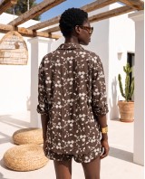 Dark Oasis Embroidered Set olive