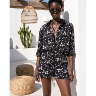 Khloe Embroidered set black