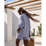 "Capri" Blue striped set 
