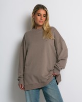 Μπλούζα φούτερ αχνούδιαστο oversized πούρο