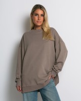 Μπλούζα φούτερ αχνούδιαστο oversized πούρο