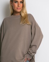 Μπλούζα φούτερ αχνούδιαστο oversized πούρο