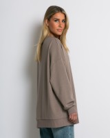 Μπλούζα φούτερ αχνούδιαστο oversized πούρο