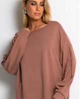 Μπλούζα φούτερ αχνούδιαστο oversized σάπιο μήλο