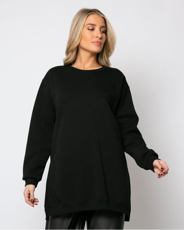 Φούτερ oversized μαύρο