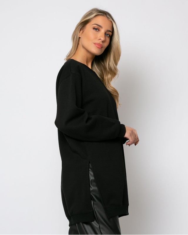 Φούτερ oversized μαύρο Φούτερ oversized μαύρο