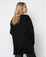 Φούτερ oversized μαύρο Φούτερ oversized μαύρο