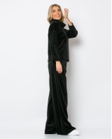 Σετ βελουτέ ζιβάγκο - παντελόνα μαύρο