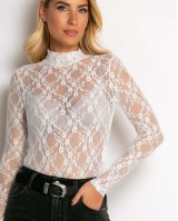 Κορμάκι δαντελένιο με ζιβάγκο λευκό