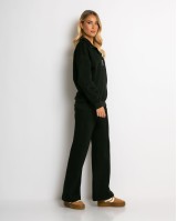 Σετ φούτερ μπλούζα με φερμουάρ & παντελόνι μαύρο