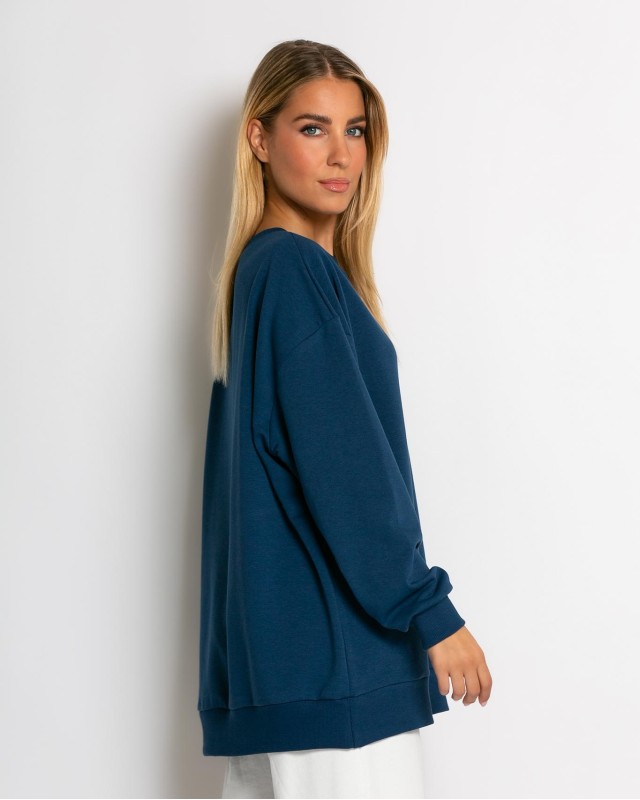 Φούτερ oversized ραφ