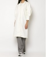 Παλτό με πιέτες στο μανίκι εκρού