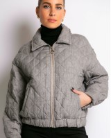 Πανωφόρι καπιτονέ γκρι