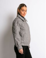 Πανωφόρι καπιτονέ γκρι