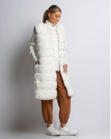 Γουνα αμάνικη μακριά λευκό