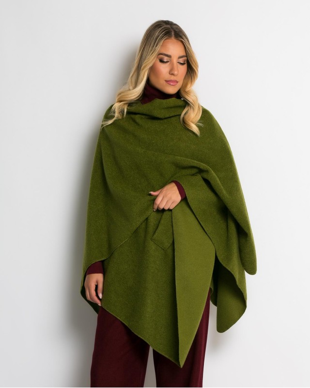 Κάπα ασύμμετρη με δέσιμο λαδί