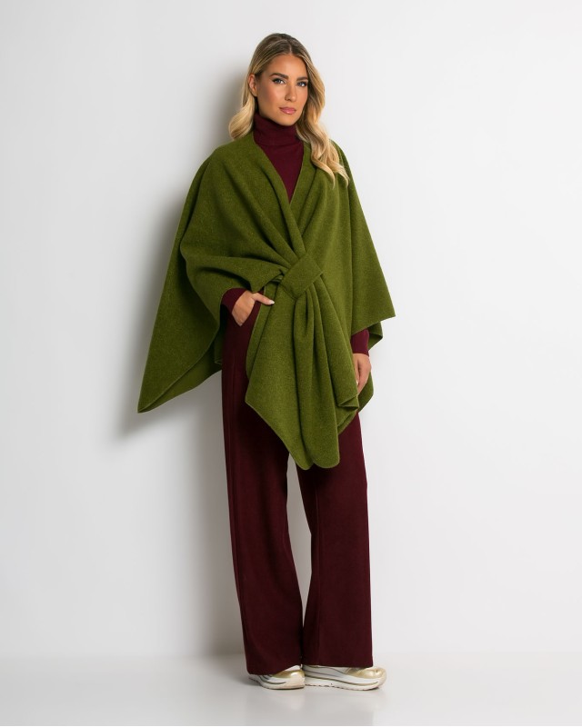 Κάπα ασύμμετρη με δέσιμο λαδί