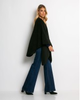 Κάπα ασύμμετρη με δέσιμο μαύρο