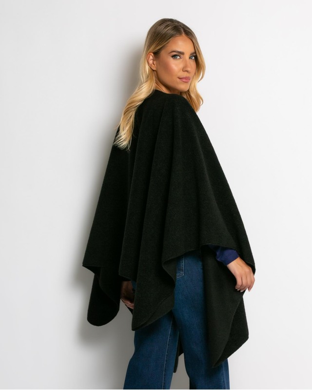 Κάπα ασύμμετρη με δέσιμο μαύρο