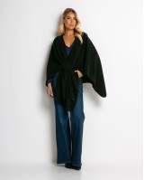 Κάπα ασύμμετρη με δέσιμο μαύρο