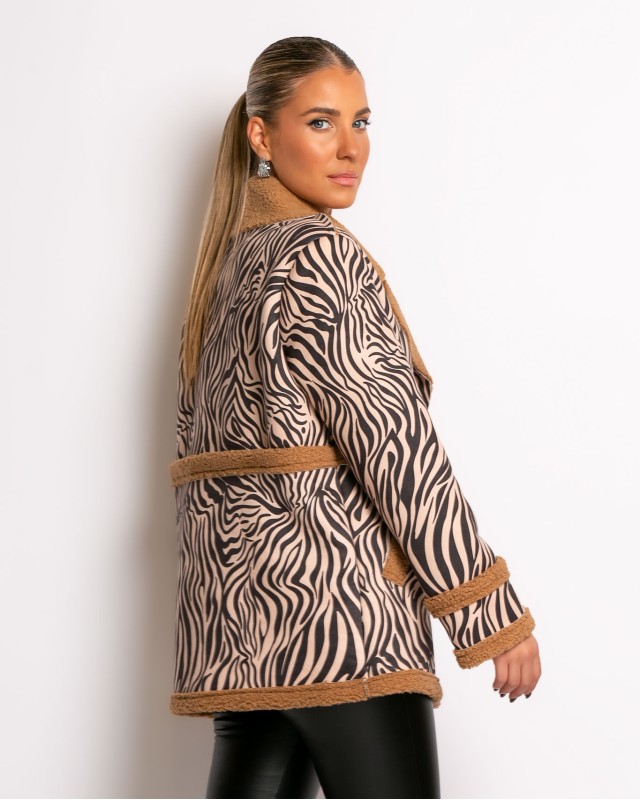 Ημίπαλτο μουτόν ζεβρέ 