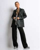 Σακάκι δερματίνη μαύρο