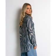 Πουκάμισο zebra print ραφ