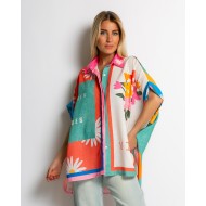 Πουκάμισο oversized με print summer vibes