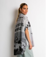 Πουκάμισο oversized με print ''Girls'' Πουκάμισο oversized με print ''Girls''