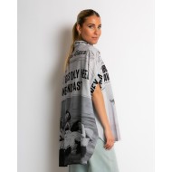 Πουκάμισο oversized με print ''Girls''