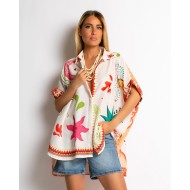Πουκάμισο oversized με print Starfish