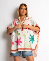 Πουκάμισο oversized με print Starfish