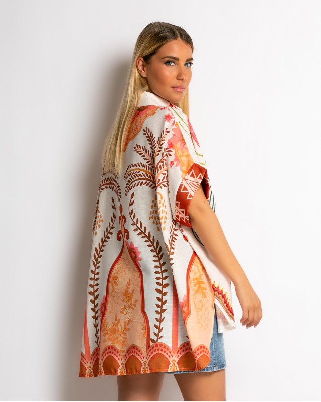 Πουκάμισο oversized με print Starfish