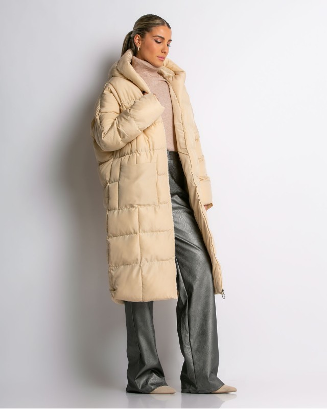 Μπουφαν oversized μπεζ